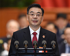 最高人民法院院长周强作最高人民法院工作报告。3月12日，十二届全国人大三次会议在北京人民大会堂举行第三次全体会议。