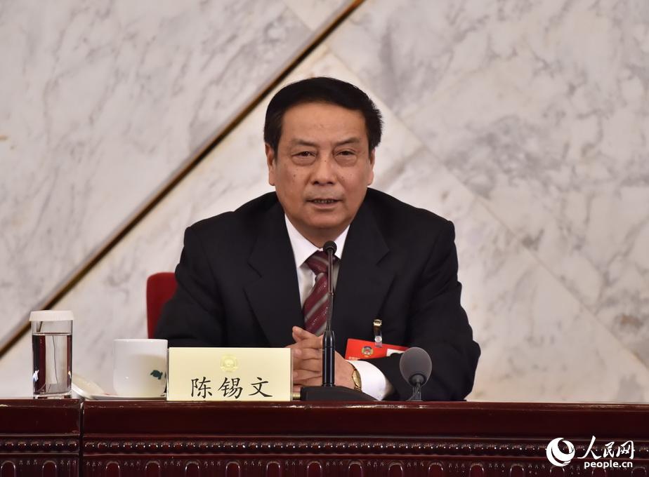 全國政協常委陳錫文。人民網記者 翁奇羽 攝