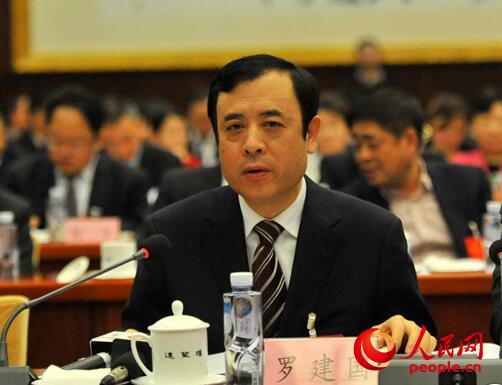 全國人大代表、安徽省財政廳長羅建國。常國水攝