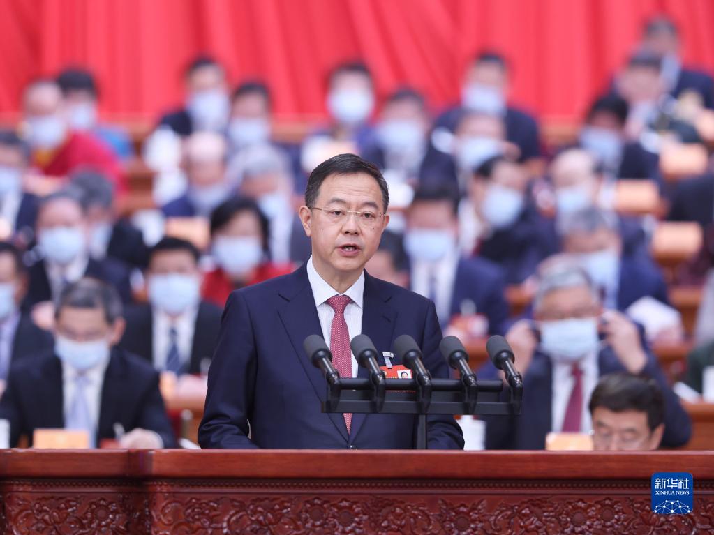 张恩迪委员代表致公党中央作大会发言。新华社记者 王晔 摄
