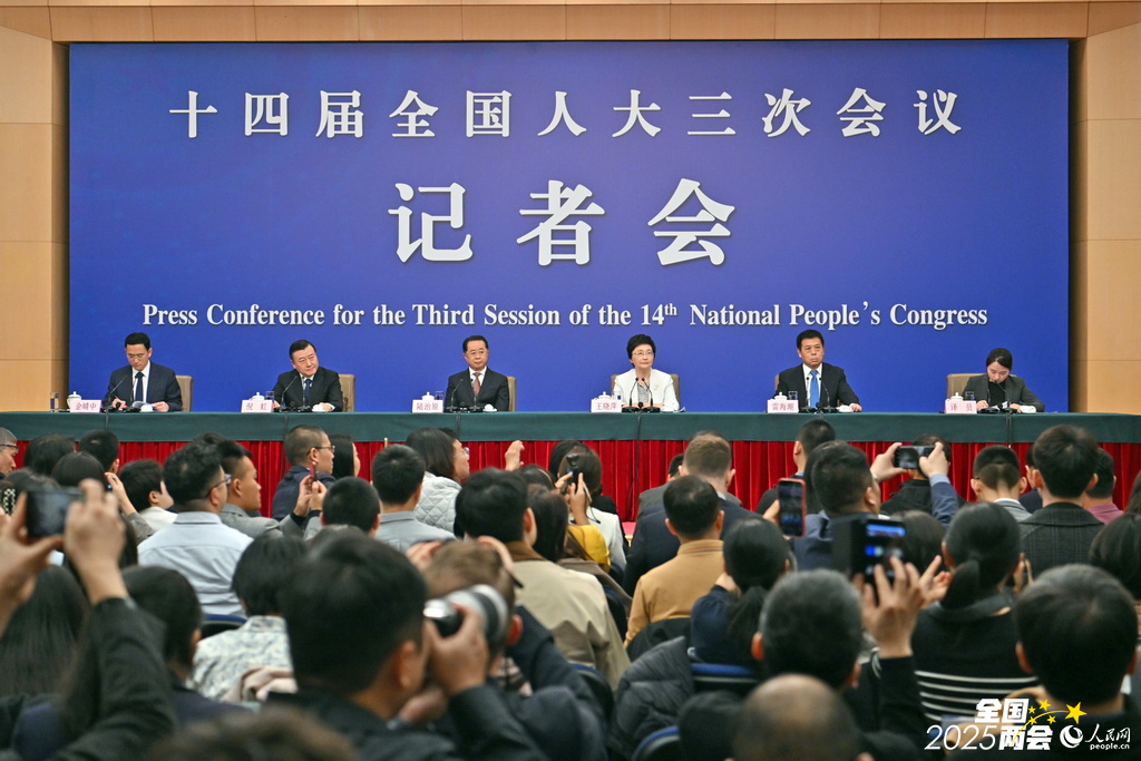 十四届全国人大三次会议民生主题记者会。