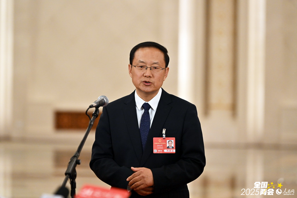 文化和旅游部部长孙业礼回答记者提问。