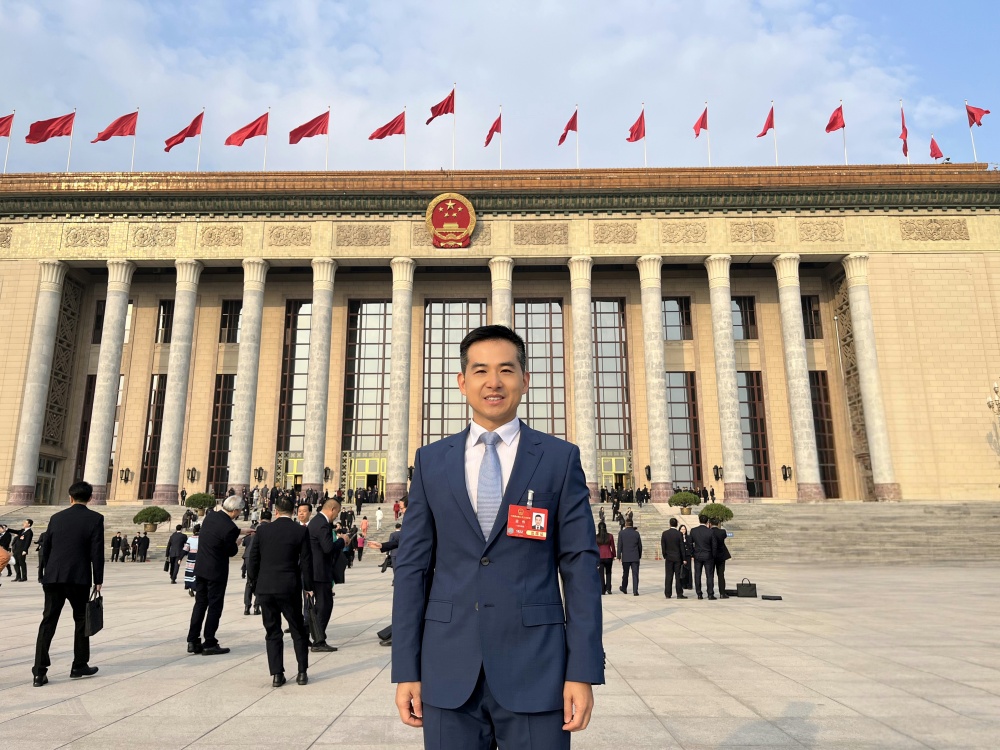 全國人大代表、中興通訊股份有限公司高級副總裁苗偉。受訪者供圖