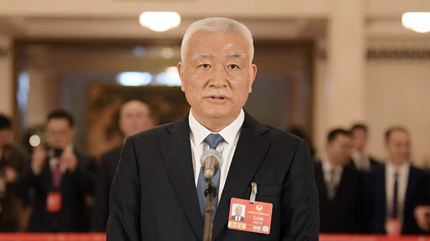 全国政协委员王志刚接受媒体采访