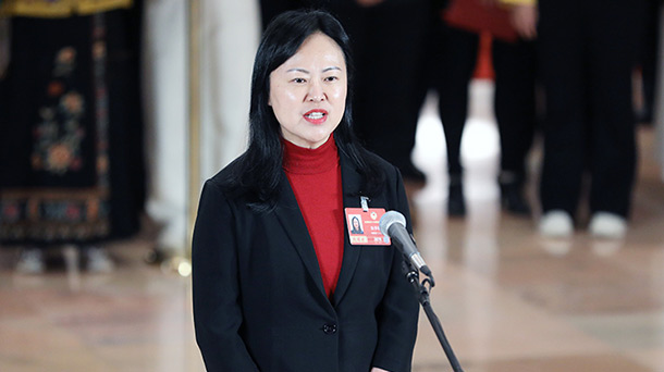 全国政协委员陈季敏接受媒体采访