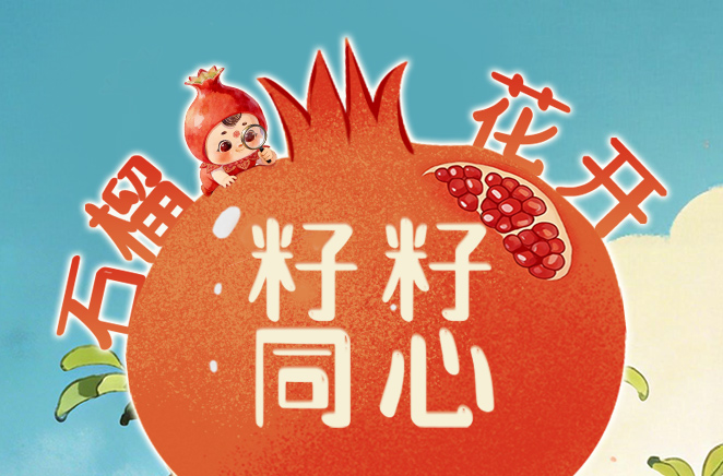 创意图解丨石榴花开 籽籽同心
